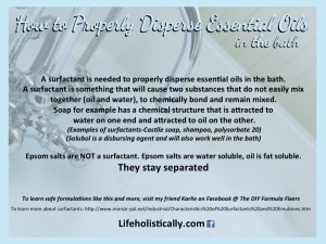Essential oils bath