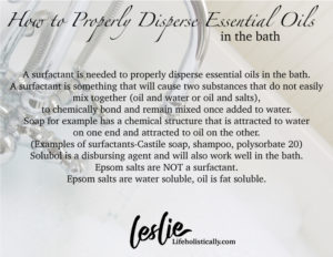 Essential Oil Safety Bath